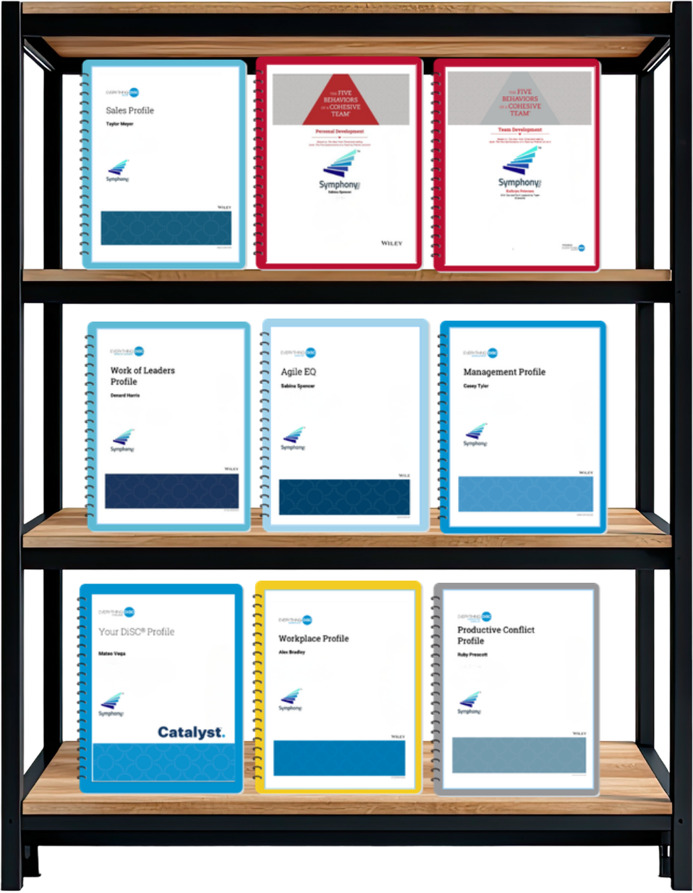Everything DiSC® and The Five Behaviors® profiles