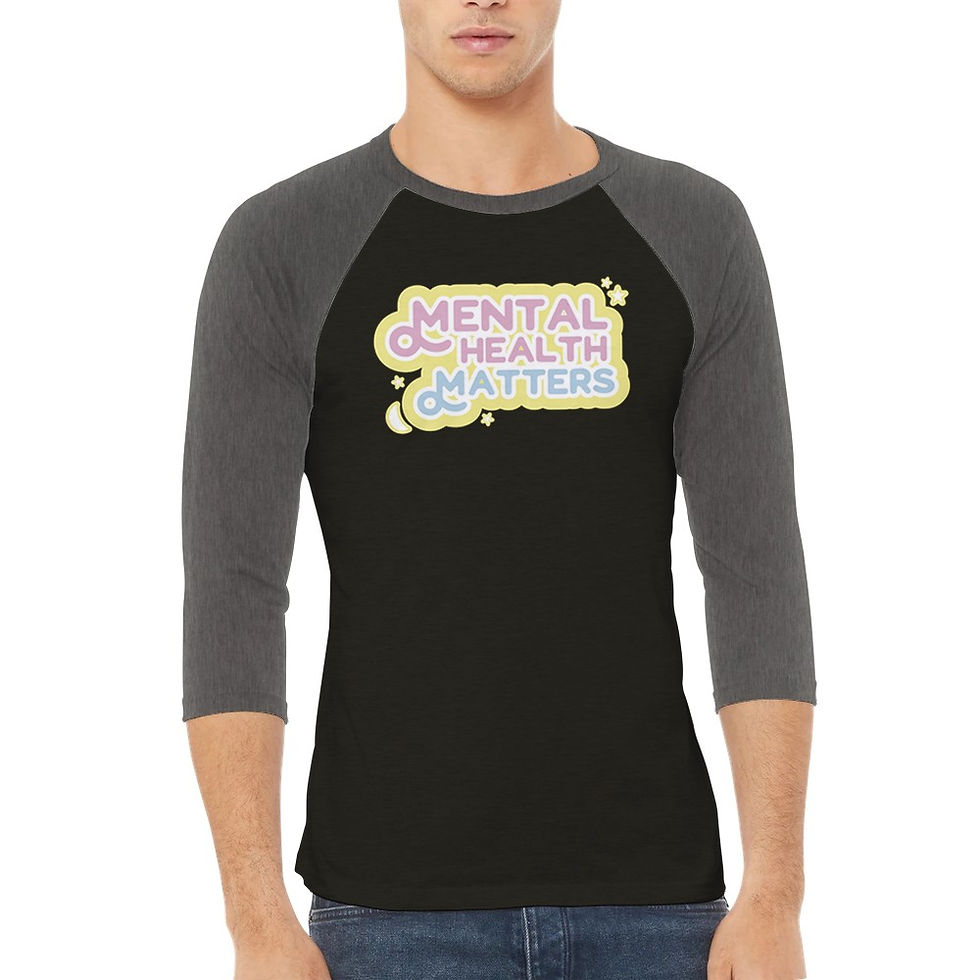 Thumbnail: Mental Health Matters Pastel 3/4 sleeve Shirt