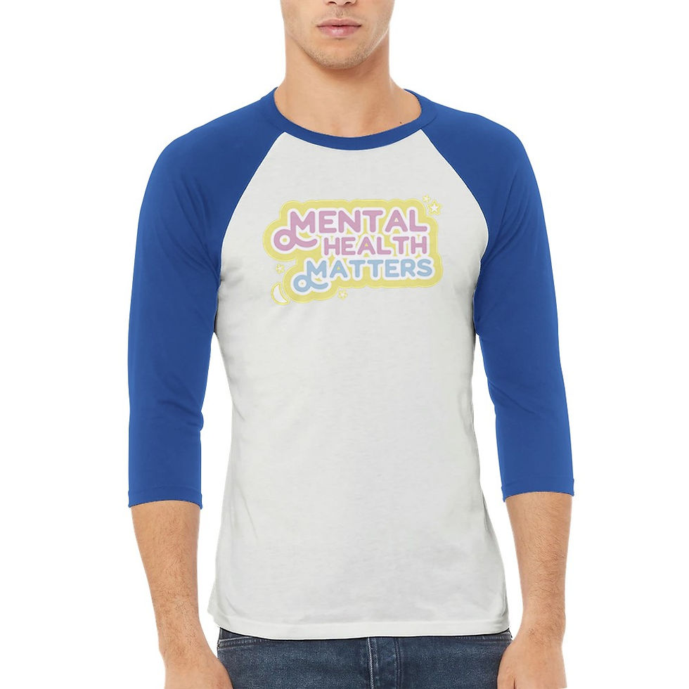 Thumbnail: Mental Health Matters Pastel 3/4 sleeve Shirt