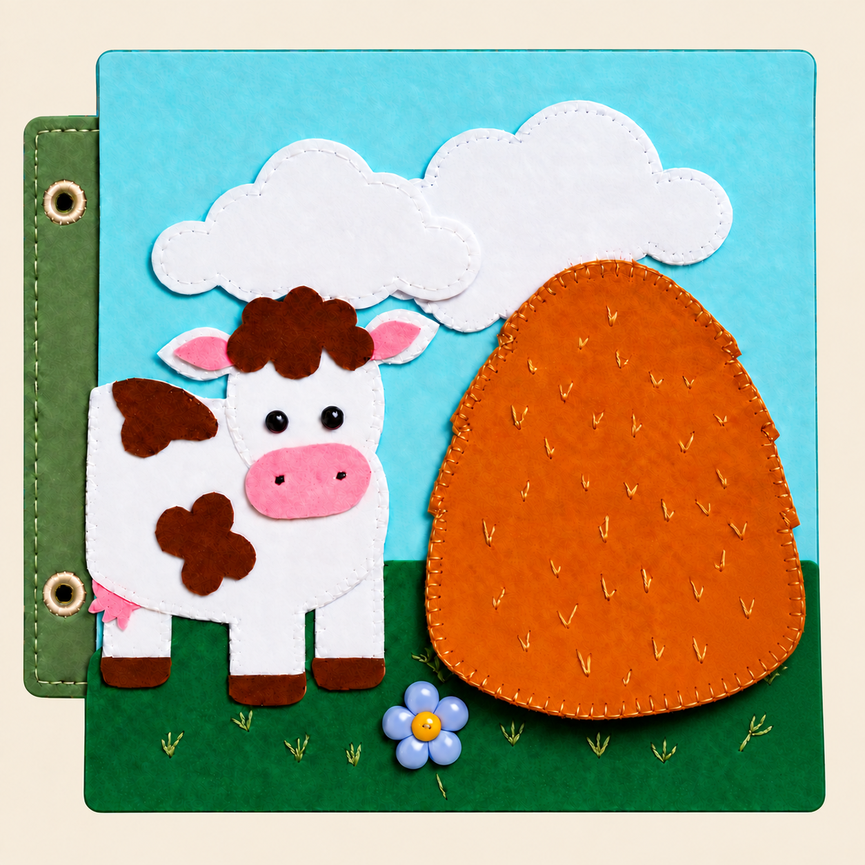 Cow in the Haystack - DIY Page Kit Farm Collection