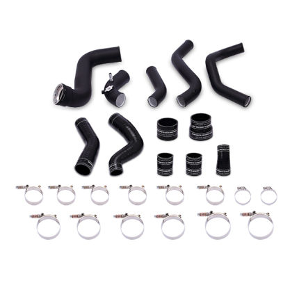 Thumbnail: Mishimoto 2011-2014 Ford F-150 EcoBoost Black Intercooler w/ Black Pipes