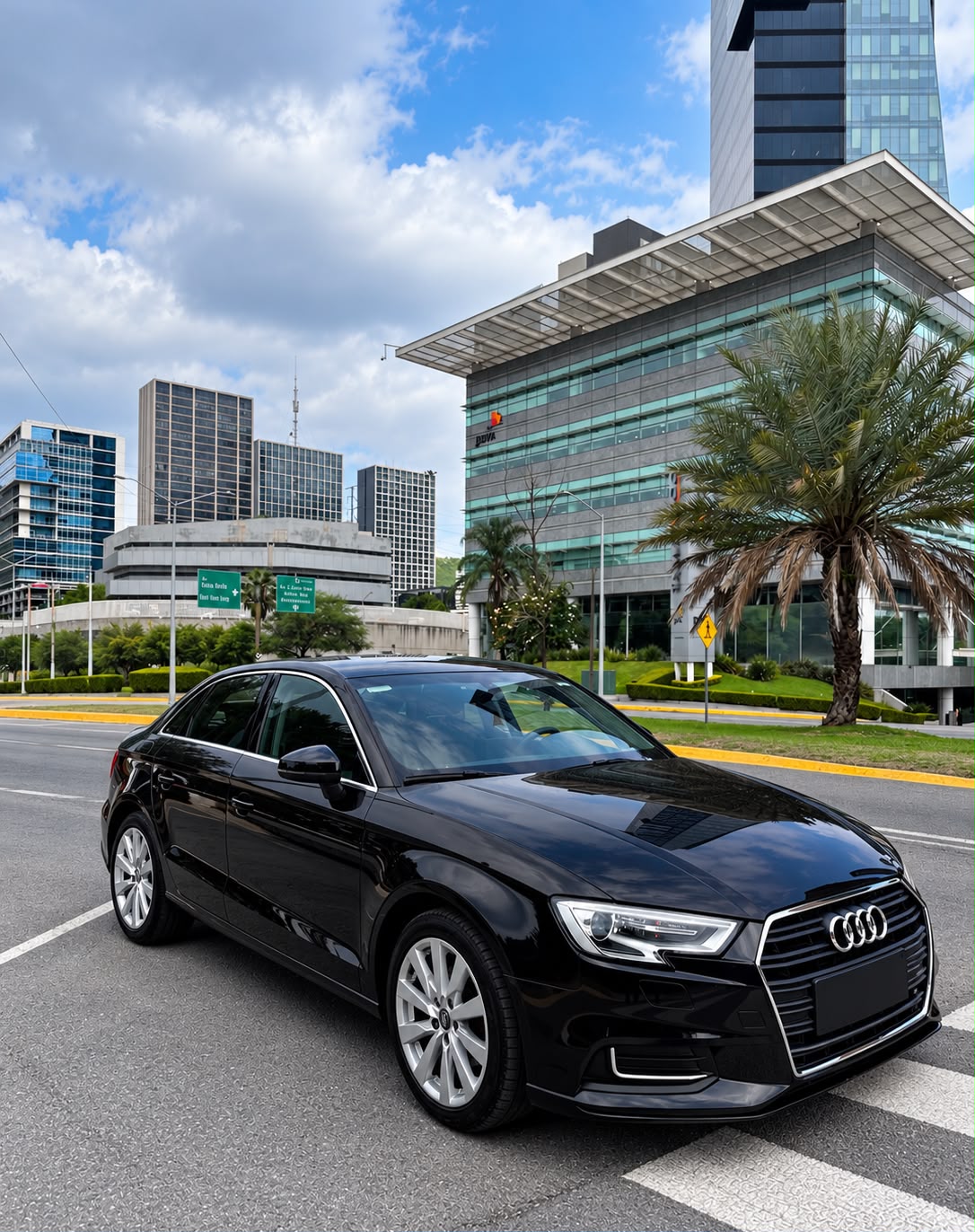Audi A3 Dynamic 2019 color negro