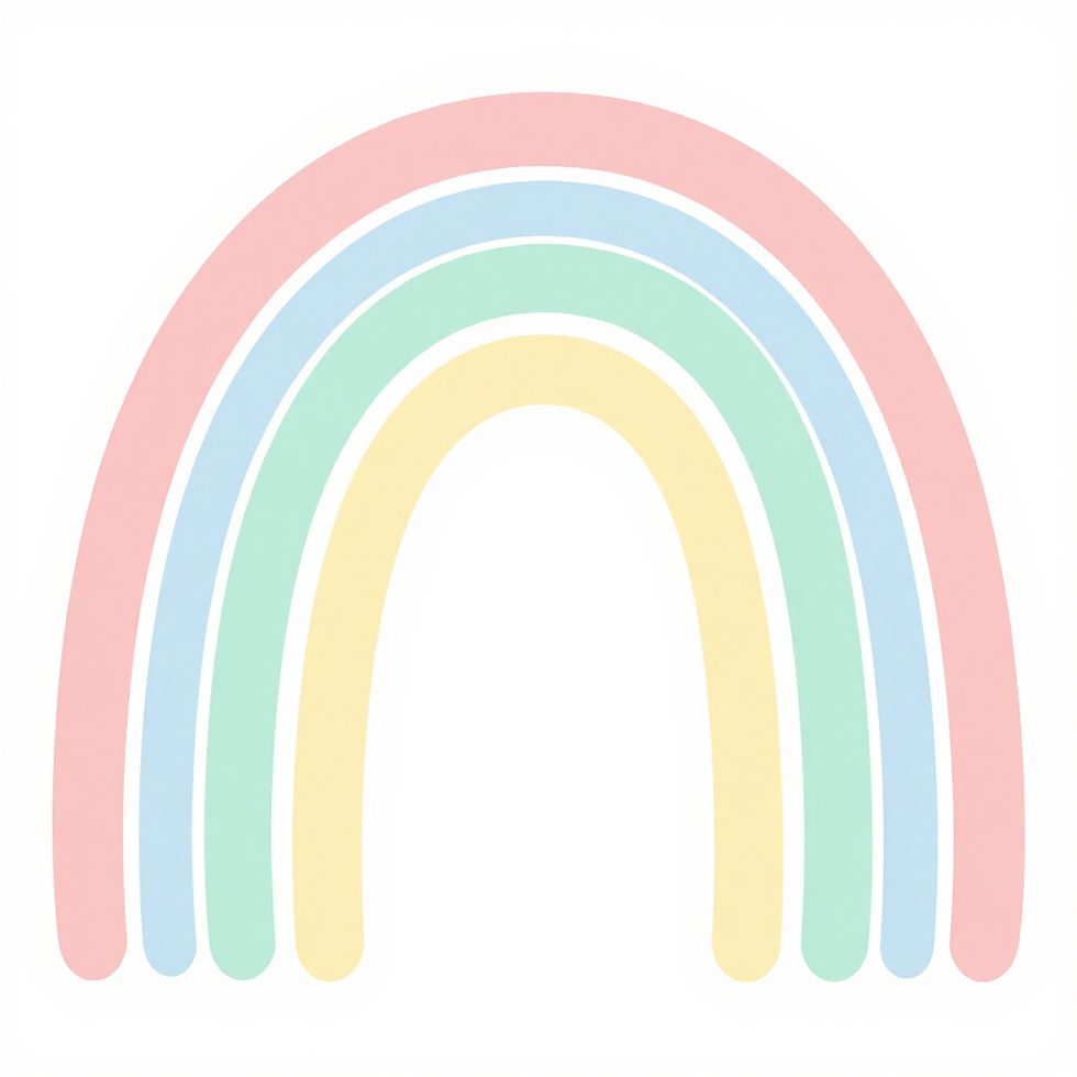 Large pastel rainbow