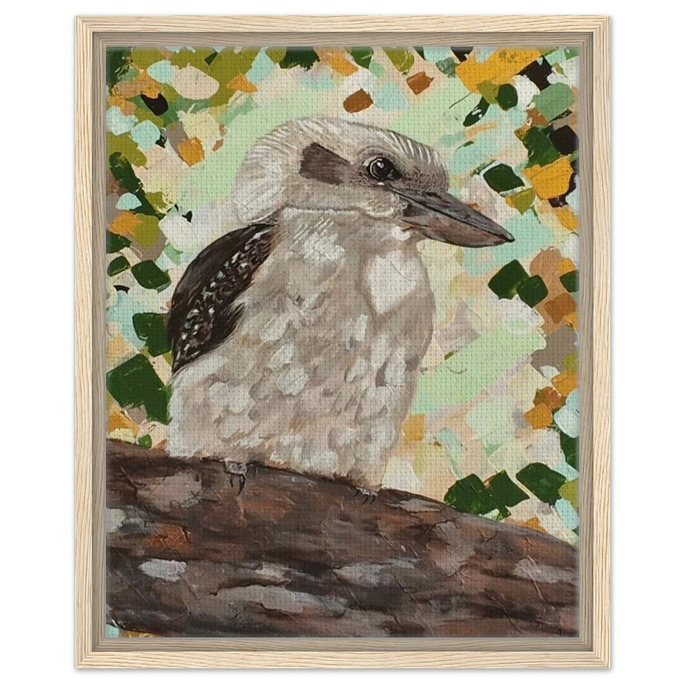Thumbnail: Kookaburra Framed Print Canvas
