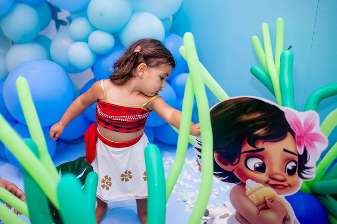 decoração festa infantil moana
