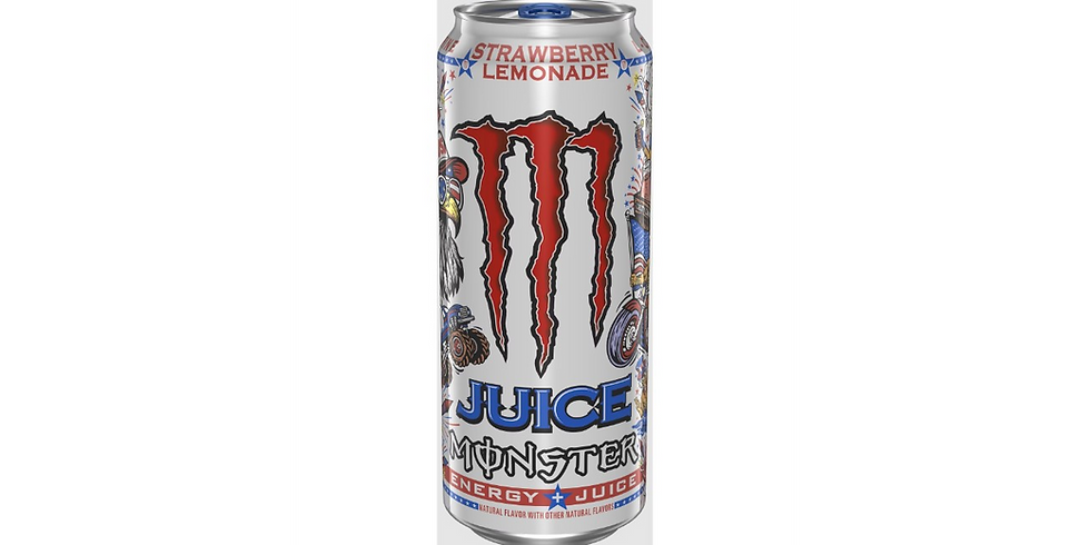 Thumbnail: Monster Juice Strawberry Lemonade Energy Drink 16 fl oz 473ml Can