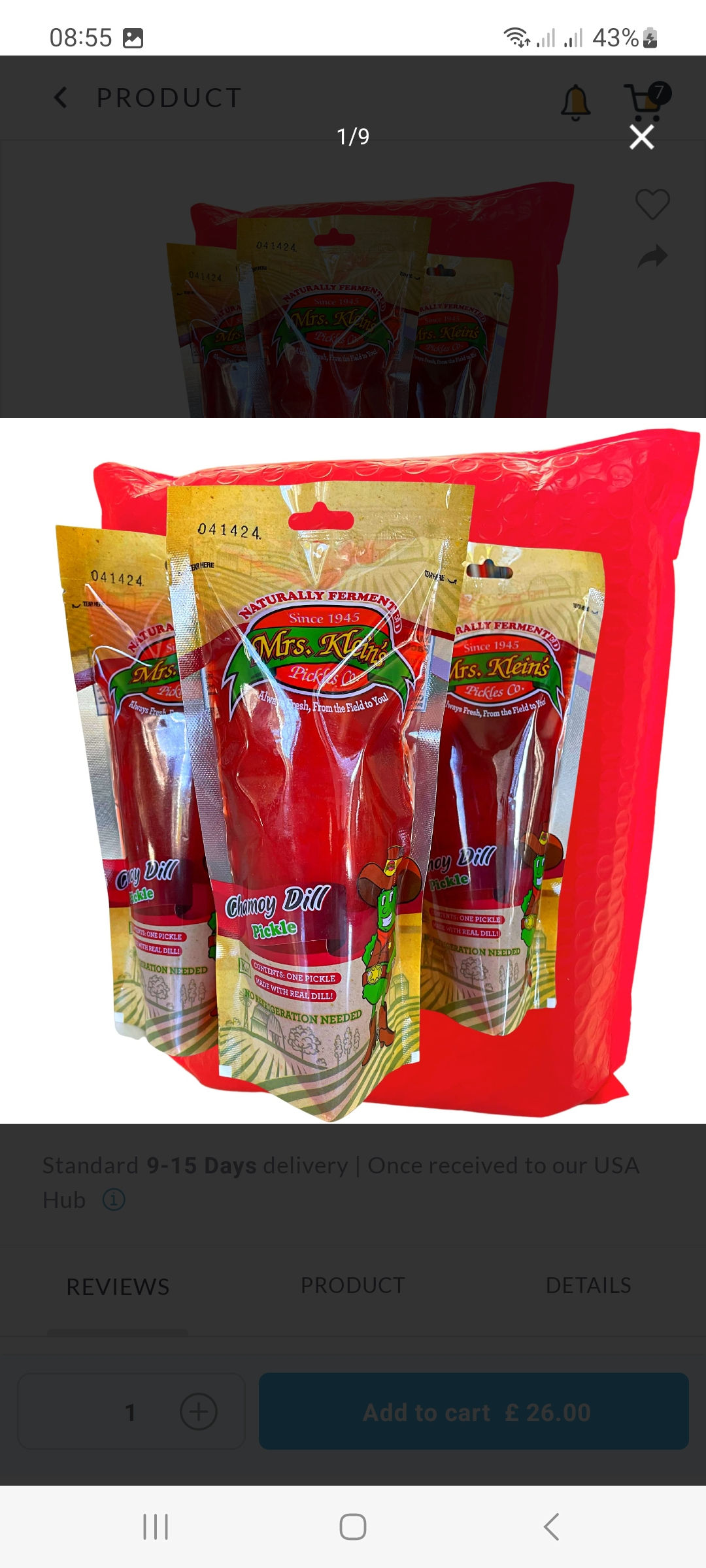 Mevrouw Kleins King Size Chamoy Dille Augurk 168g
