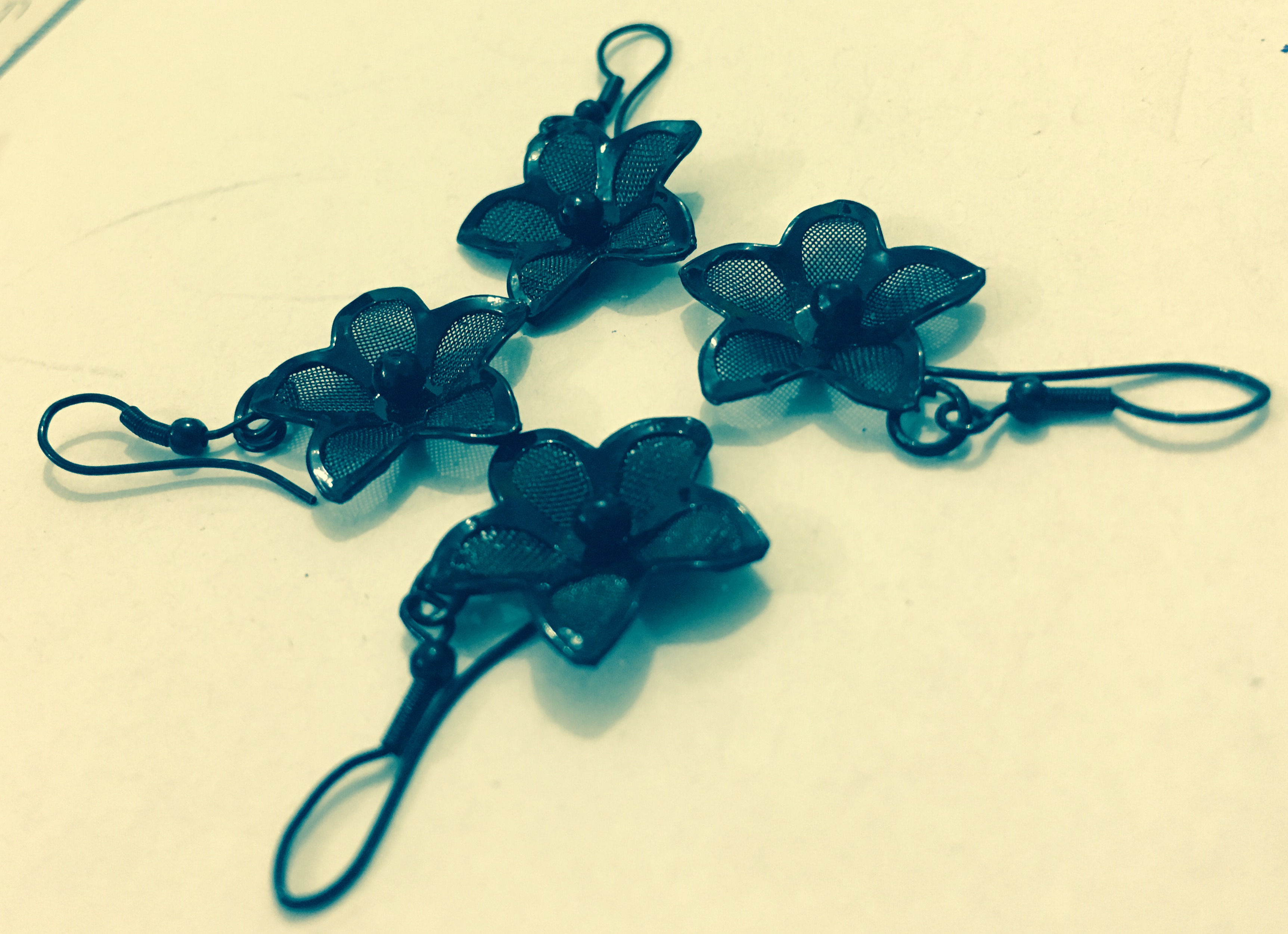 Blooming Metal Buds Drop Earrings