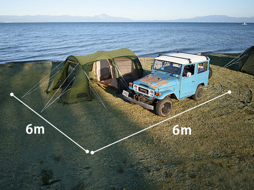 KAMABOKO TENT 3 (S) Khaki | CAMP STUDIO 