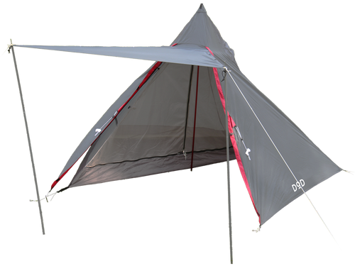 sora　DOD RIDER'S ONE POLE TENT DoD RIDER'S ONE POLE TENT สีเทา ขนาด 1 คน | CAMP STUDIO STORE