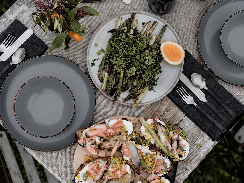 ภาพขนาดย่อ: Barebones Enamel Bowl Slate Gray Set of 2