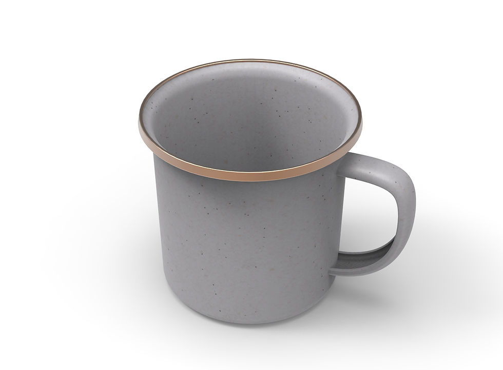섬네일: Barebones Enamel Cup Slate Gray Set of 2