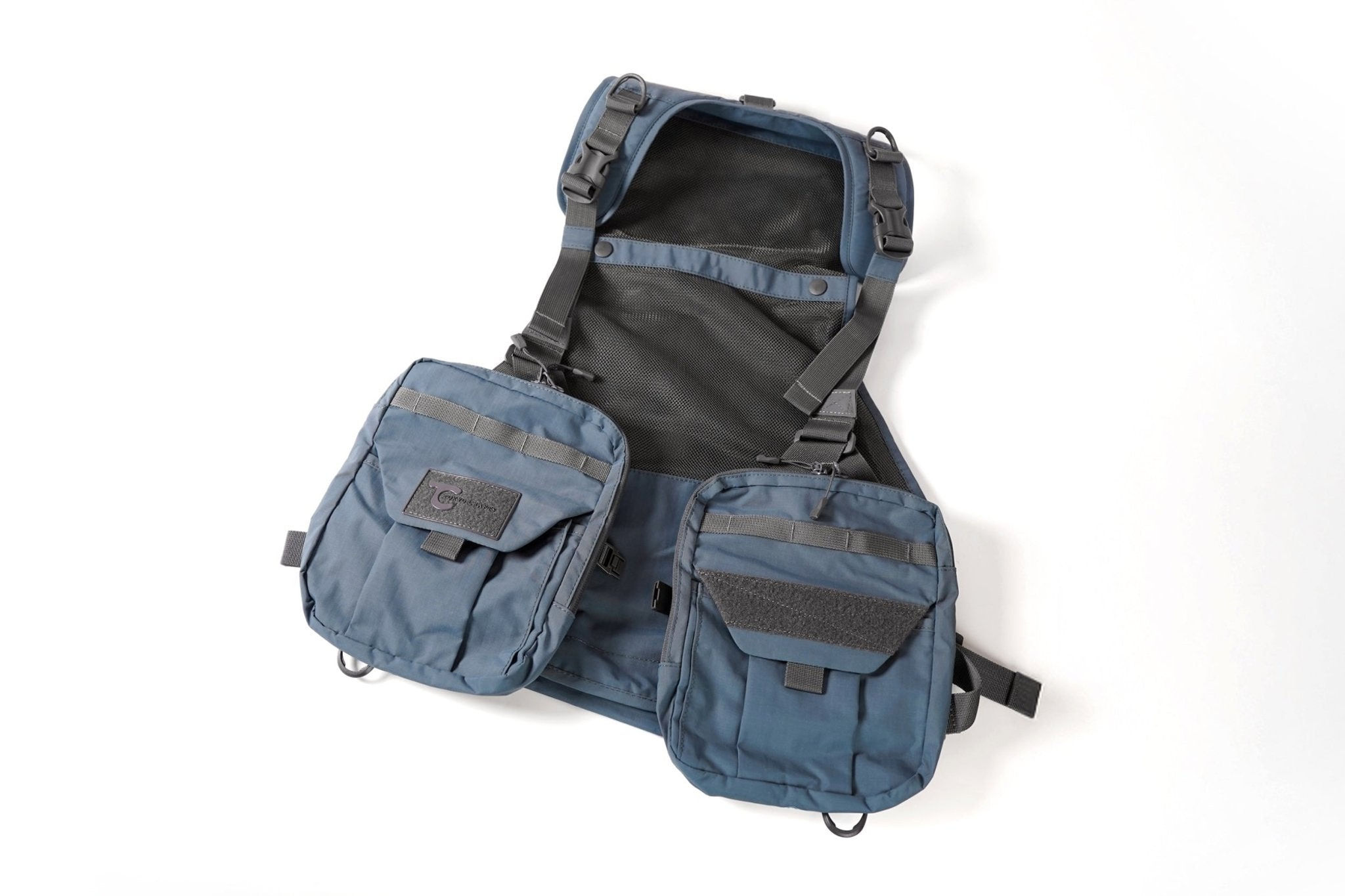 TOKYO CRAFTS Minowa Vest Laboratory TC Standard Camp Vest — Blue-Gray