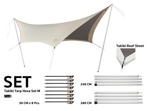 テント・タープ Takibi Tarp Hexa M TAKIBIタープ ヘキサ Mセット