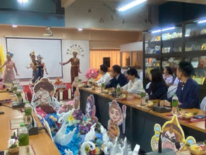 คณะครูจากวิทยาลัยครูอนุบาลกว่างซี และศูนย์นวัตกรรมการพัฒนาความร่วมมือการศึกษาก่อนวันเรียน​ จีน​-อาเซียน​ เข้าแลกเปลี่ยนการเรียนการสอน