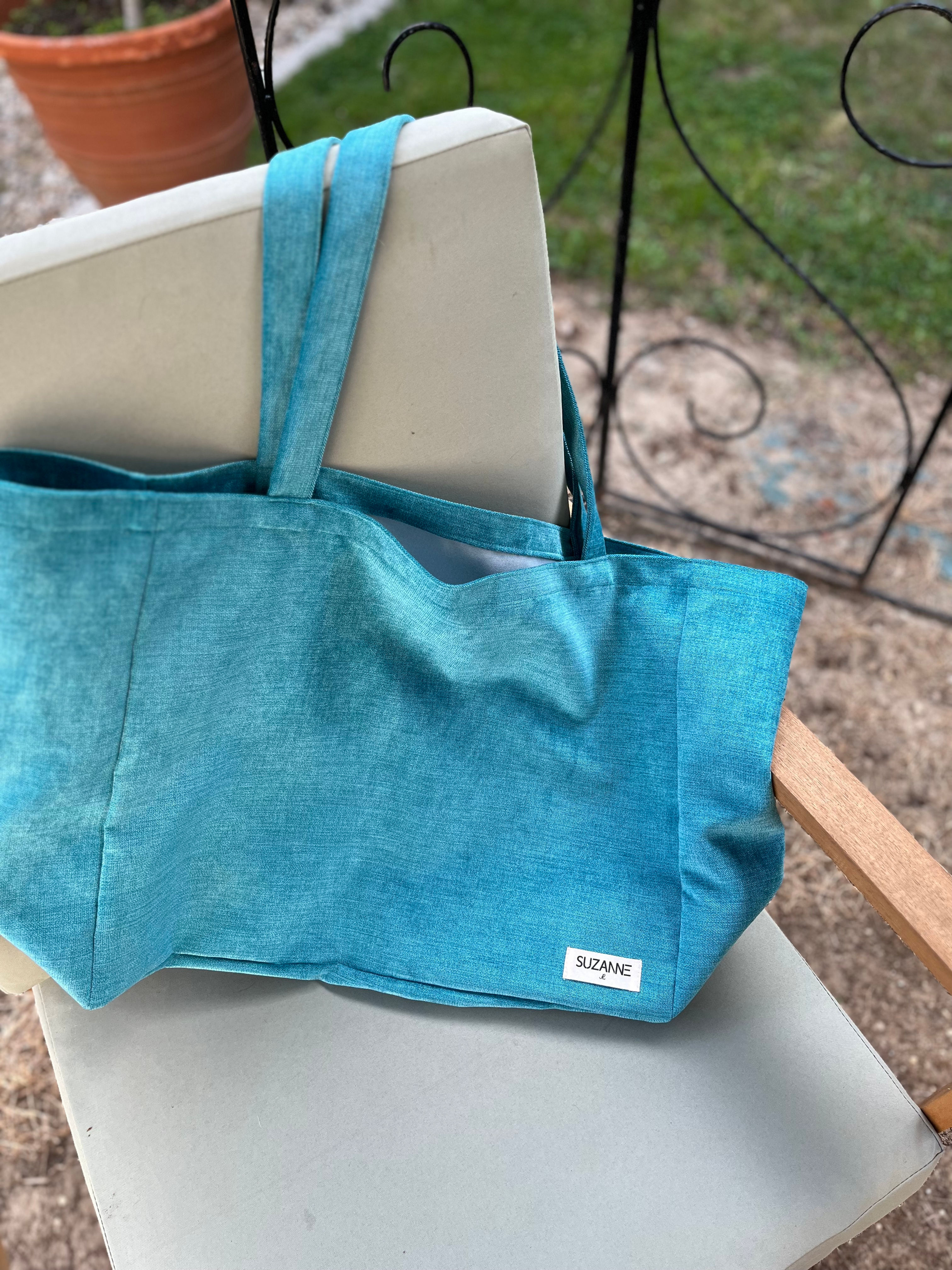 It-bag velours turquoise