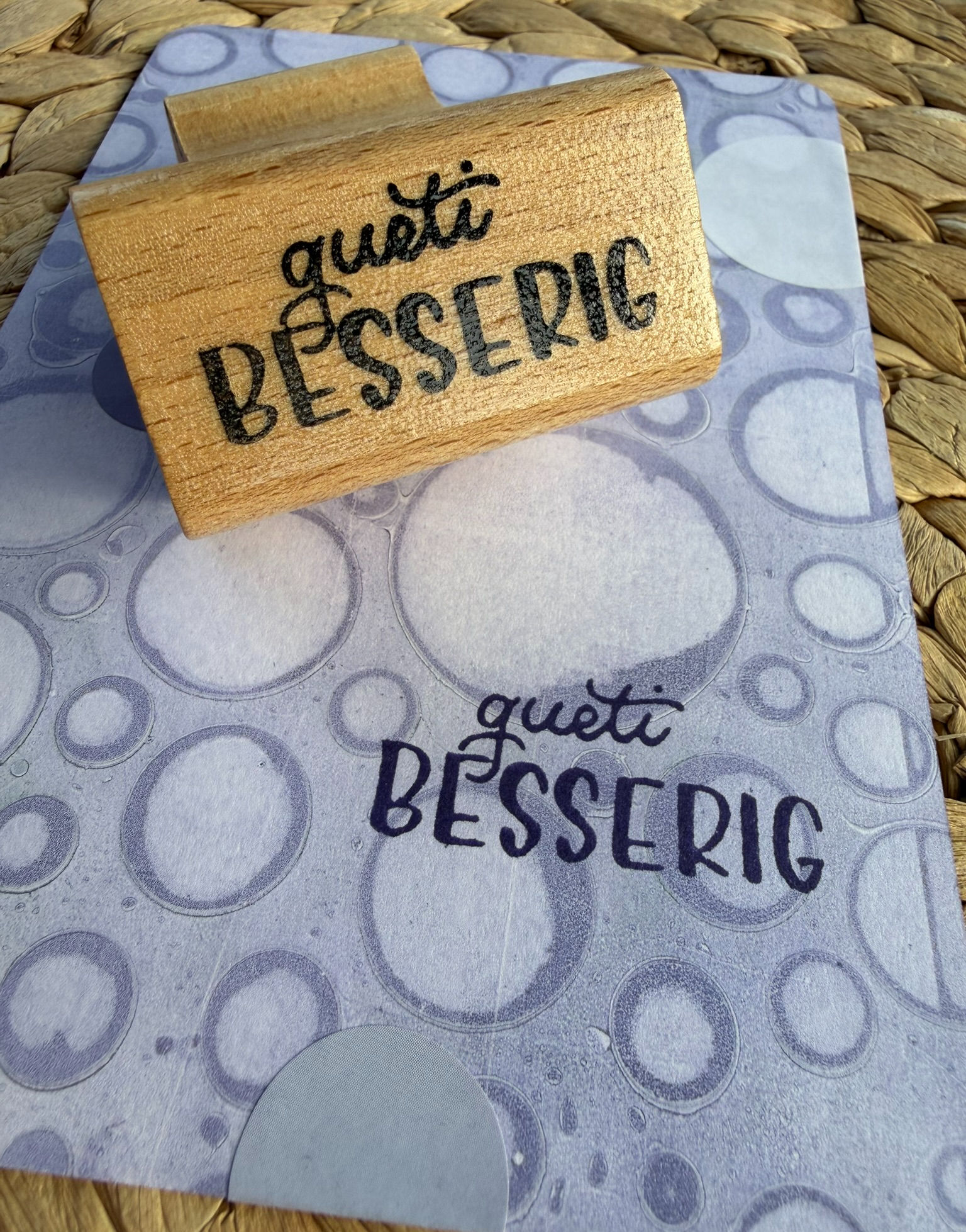 Stempel "gueti Besserig"