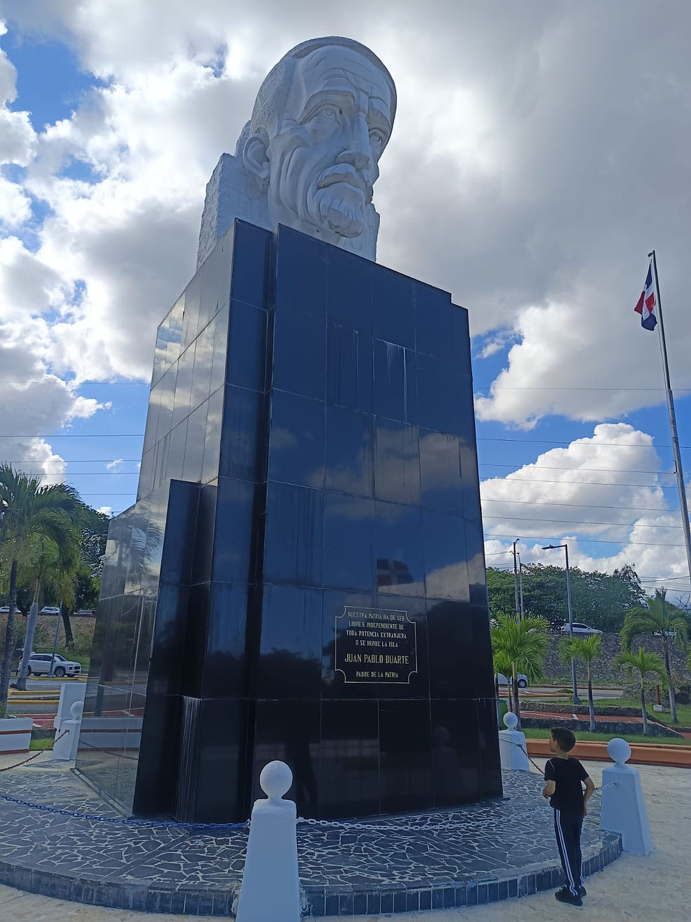 Bust of Juan Pablo Duarte, one of the founding fathers of the Dominican Republic, in Santo Domingo
