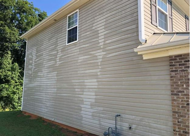 striping on vinyl siding blotchy spots