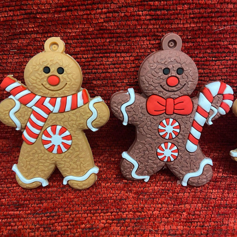 Thumbnail: Set of 4 Gingerbread Christmas Decorations