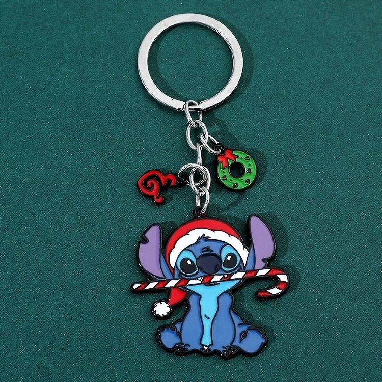 Christmas Santa Stitch Keyring