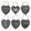 Thumbnail: Welsh Slate Mini Sentiment Heart Signs