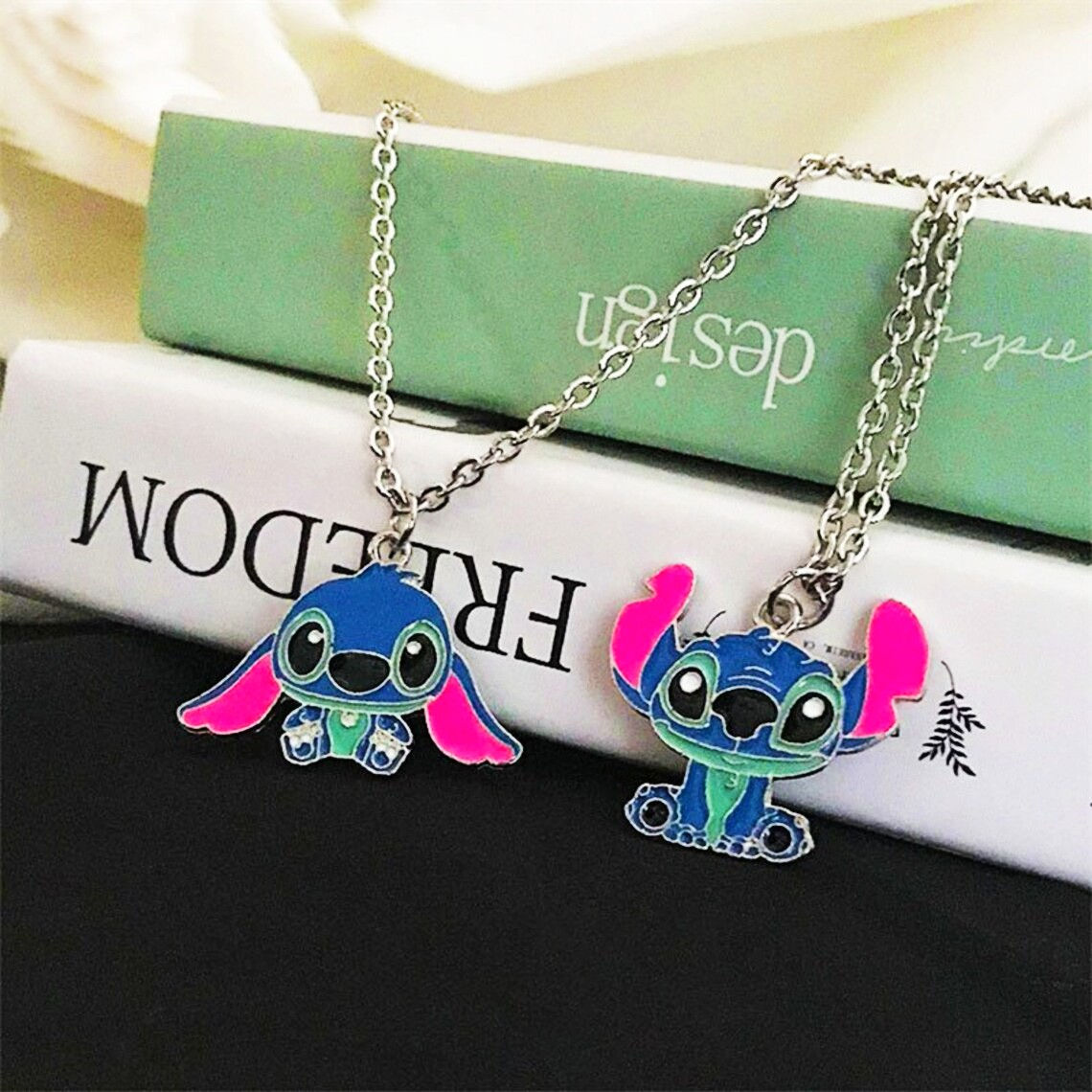 Kawaii Stitch Pendant Necklace