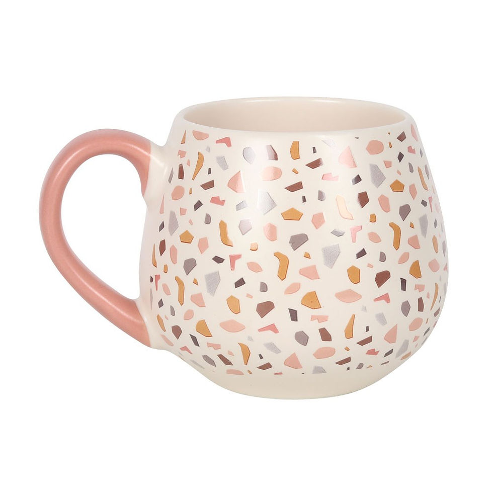 Thumbnail: Pastel Terrazzo Print Rounded Mug