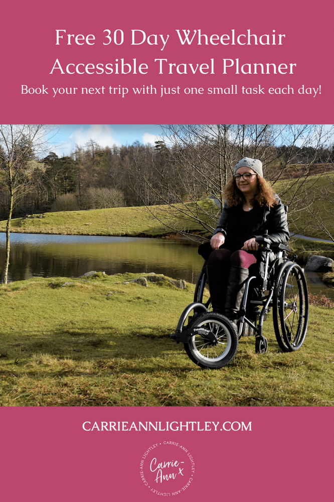 FREEBIE 30 Day Wheelchair Accessible Travel Planner CarrieAnn Lightley