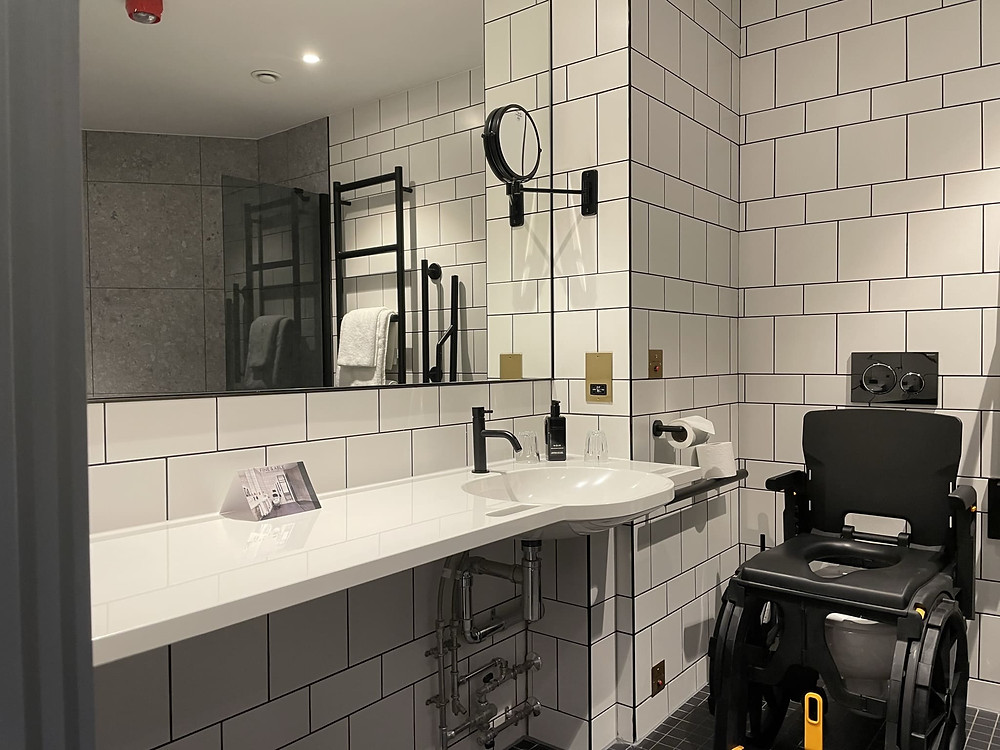 Hotel Brooklyn Manchester Wheelchair Accessible commode chair