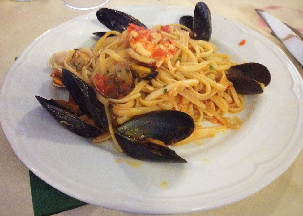 Seafood pasta Rome