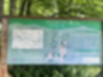 Information sign and map at Bowlees visitor centre