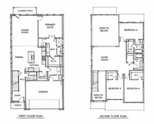 2 story custom home floor plan North TEXAS 4 bedroom design