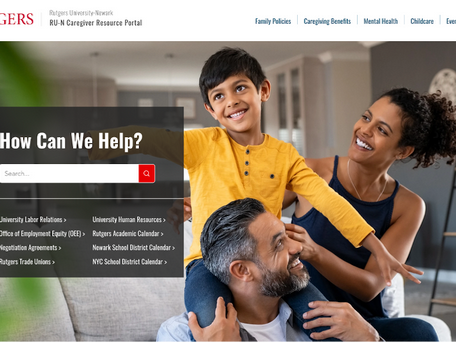 Introducing the Rutgers-Newark Caregivers Resource Portal!