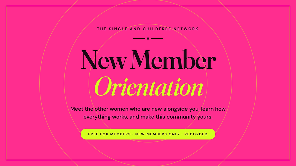 New Member Orientation