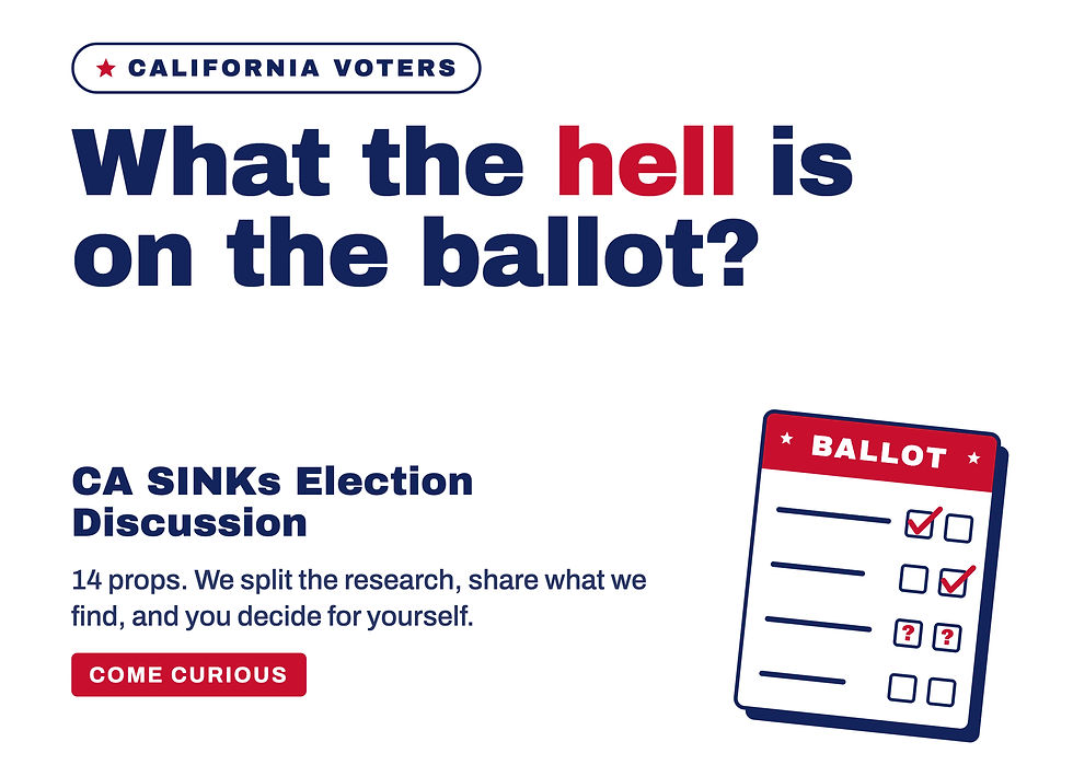 CA SINKs Election Discussion
