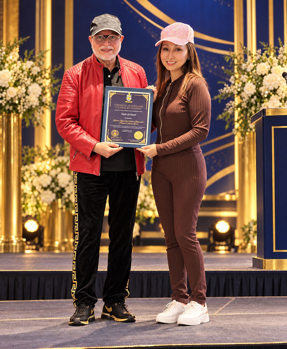 H.E. Hadi Al Alawi Is Honored as Lifetime Royal Han Cultural Ambassador