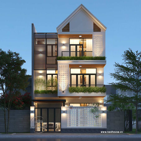 Thiết kế biệt thự hiện đại 3 tầng đẹp tại Đà Nẵng