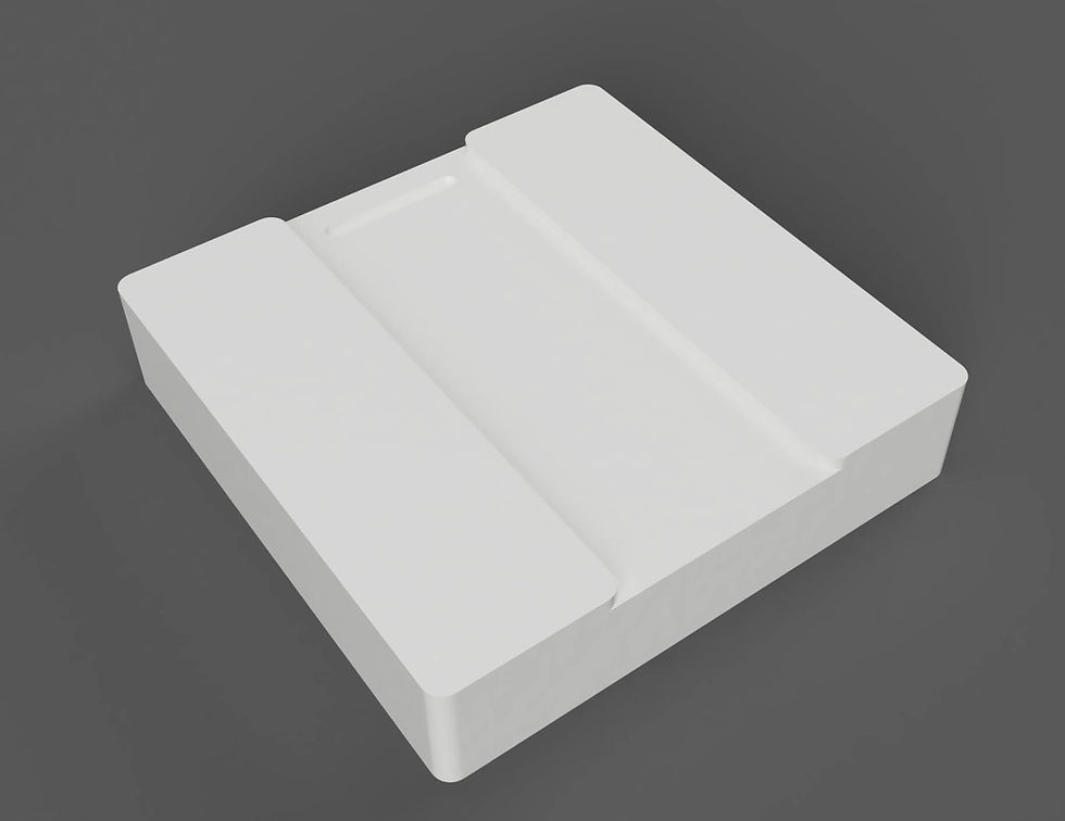 Miniaturbild: Rendering Philips Hue Lichtschalterabdeckung Vorne