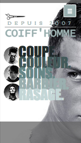 Mode et Beauté website templates – Coiffeur Homme