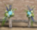 Seated Spray on Birch Filled Vases