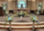 Mirroring Funeral Standing Spray Set (With Casket Spray and Seated Spray Pair)