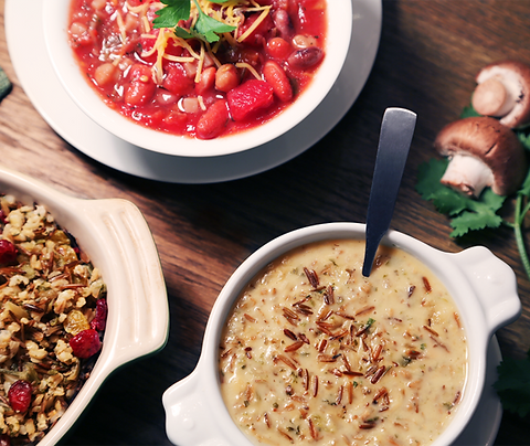 Secret Garden Soups and Wild Rice Pilaf