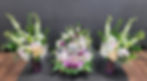 Urn Ring Set with Mirroring Vased Arrangements