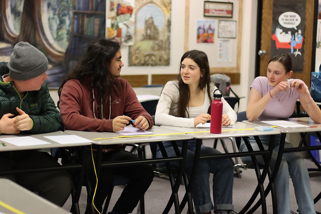 The CHS Knowledge Bowl Team in action. Photo Credit: Hazel Eschen.