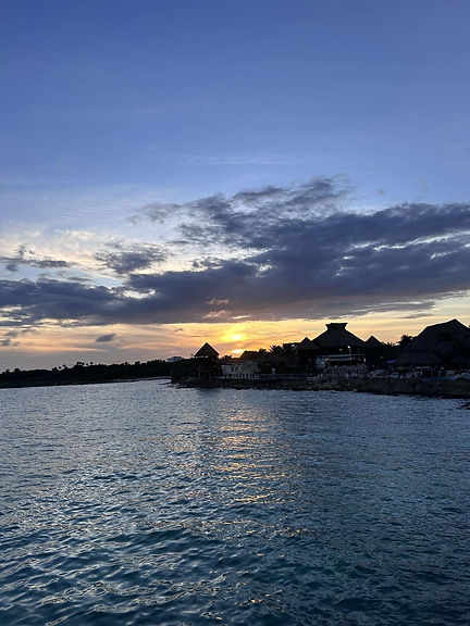 William Beibeshiemer (12) captures the beautiful sunset in Mexico at one of the cruise ship’s stops on his vacation.