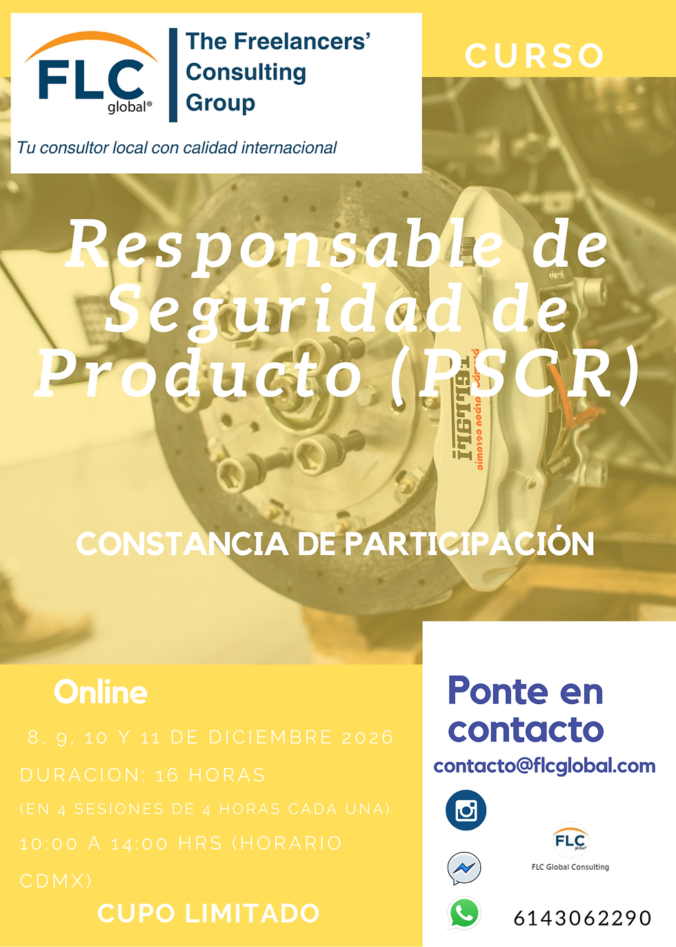 Curso PSCR - 8-11/Dic - Responsable de Seguridad de Producto