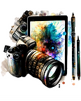 Michi Masumi logo image of camera, table, digital pens