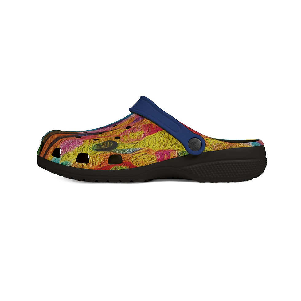 Миниатюра: Rainbow Abstract 01; EVA Foam Rubber Unisex Clogs