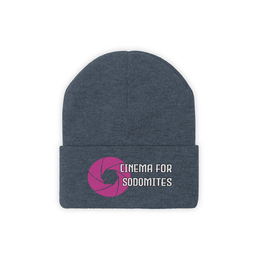 Thumbnail: Cinema for Sodomites Pink Knit Beanie